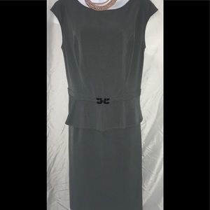 Chaps 14 sheath dress with peplum.